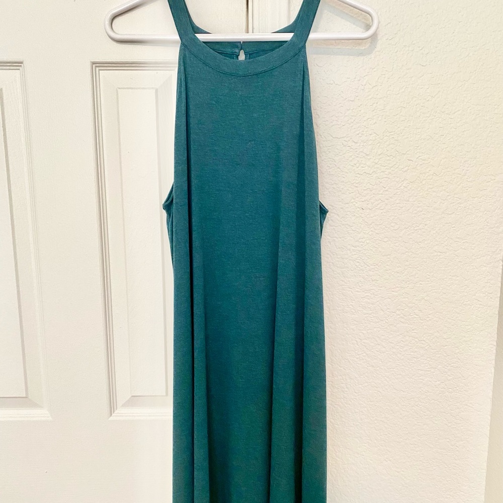 LOFT Teal Swing Dress